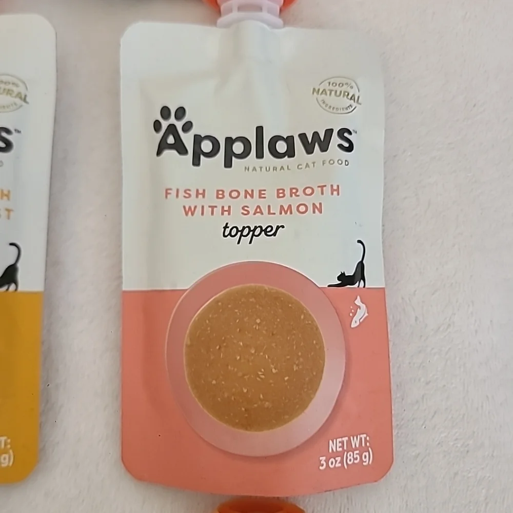 Applaws Natural Bone Broth Wet Cat Topper Limited Ingredient (5 x 3oz Pouches)